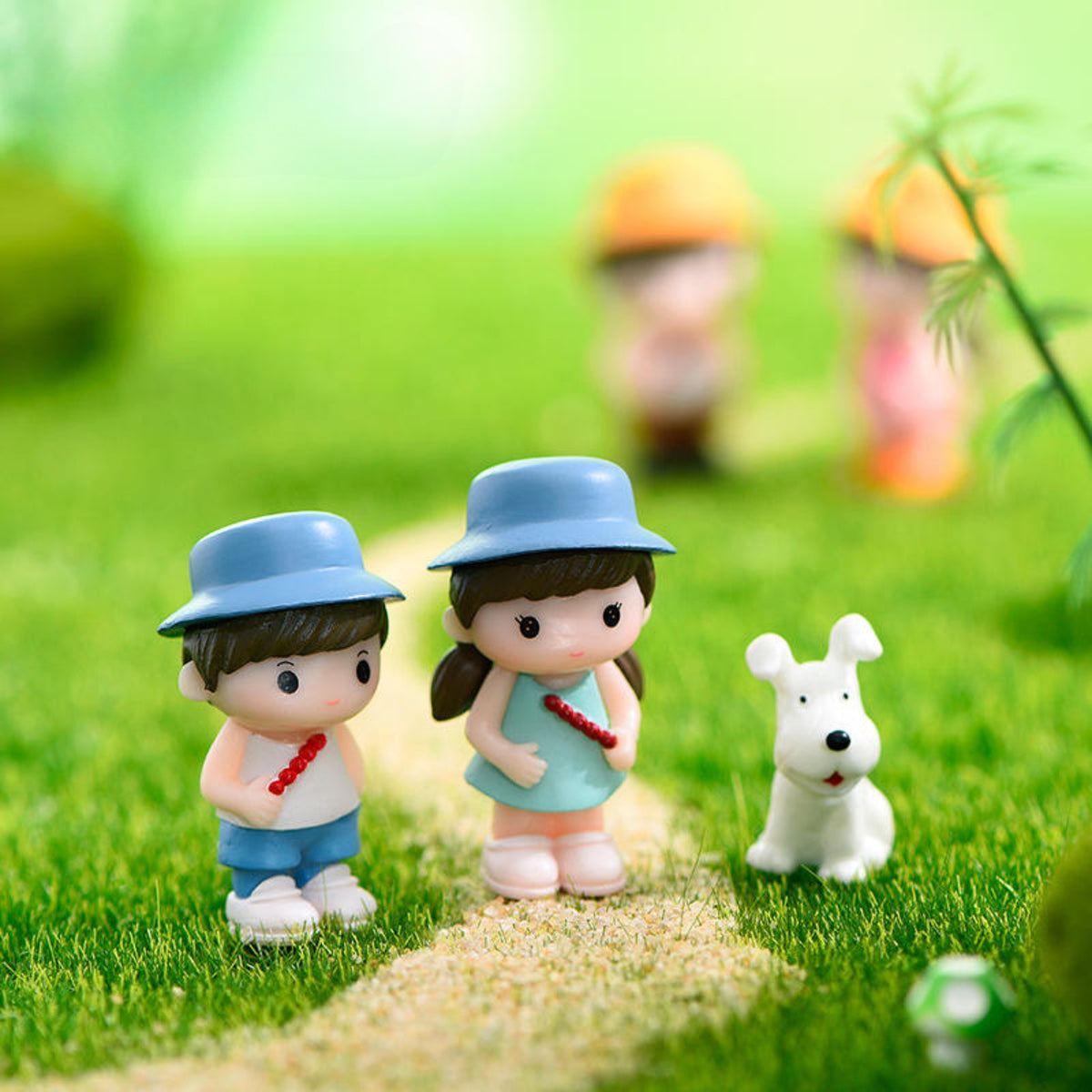 Hat Couple Miniature (Beige)