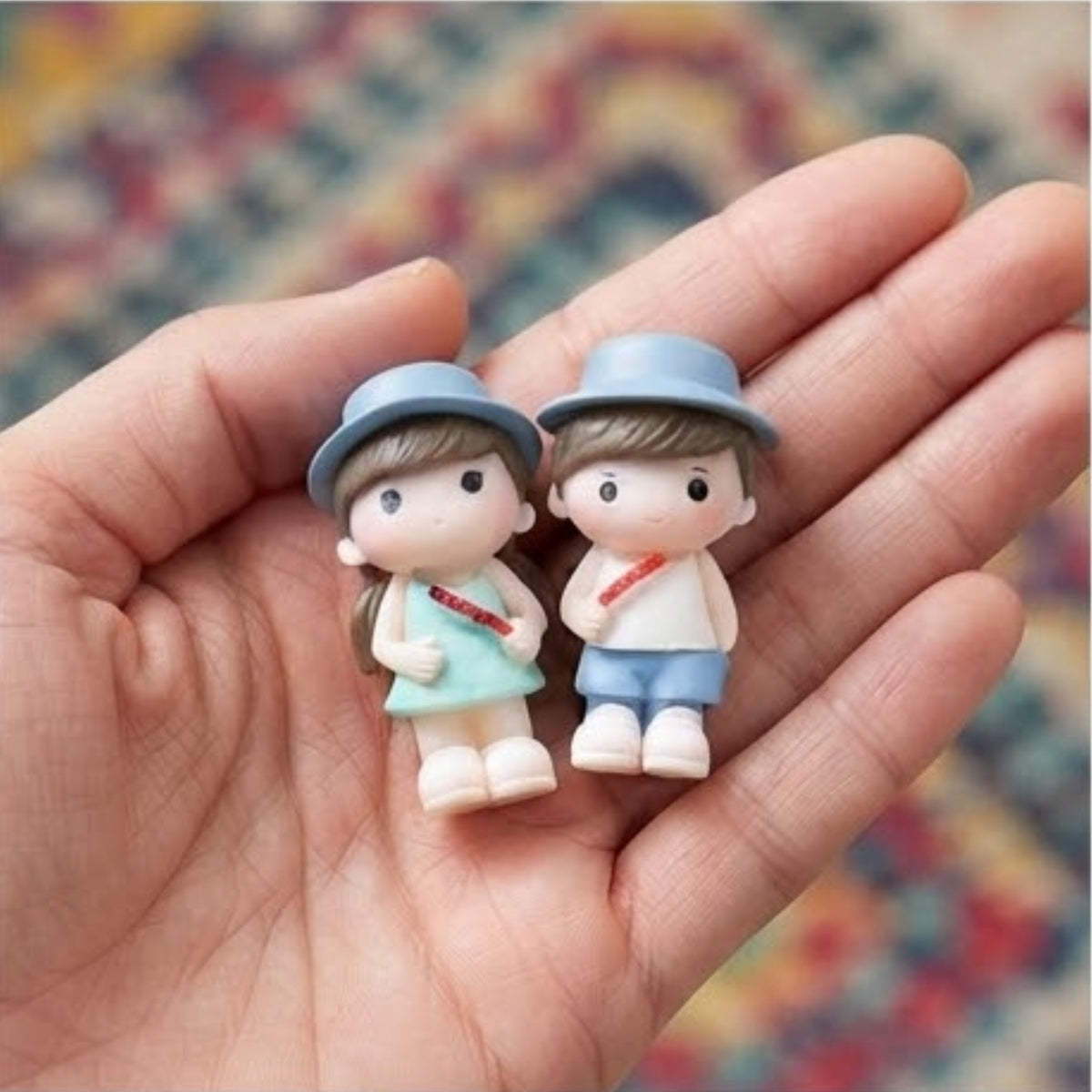 Hat Couple Miniature (Beige)