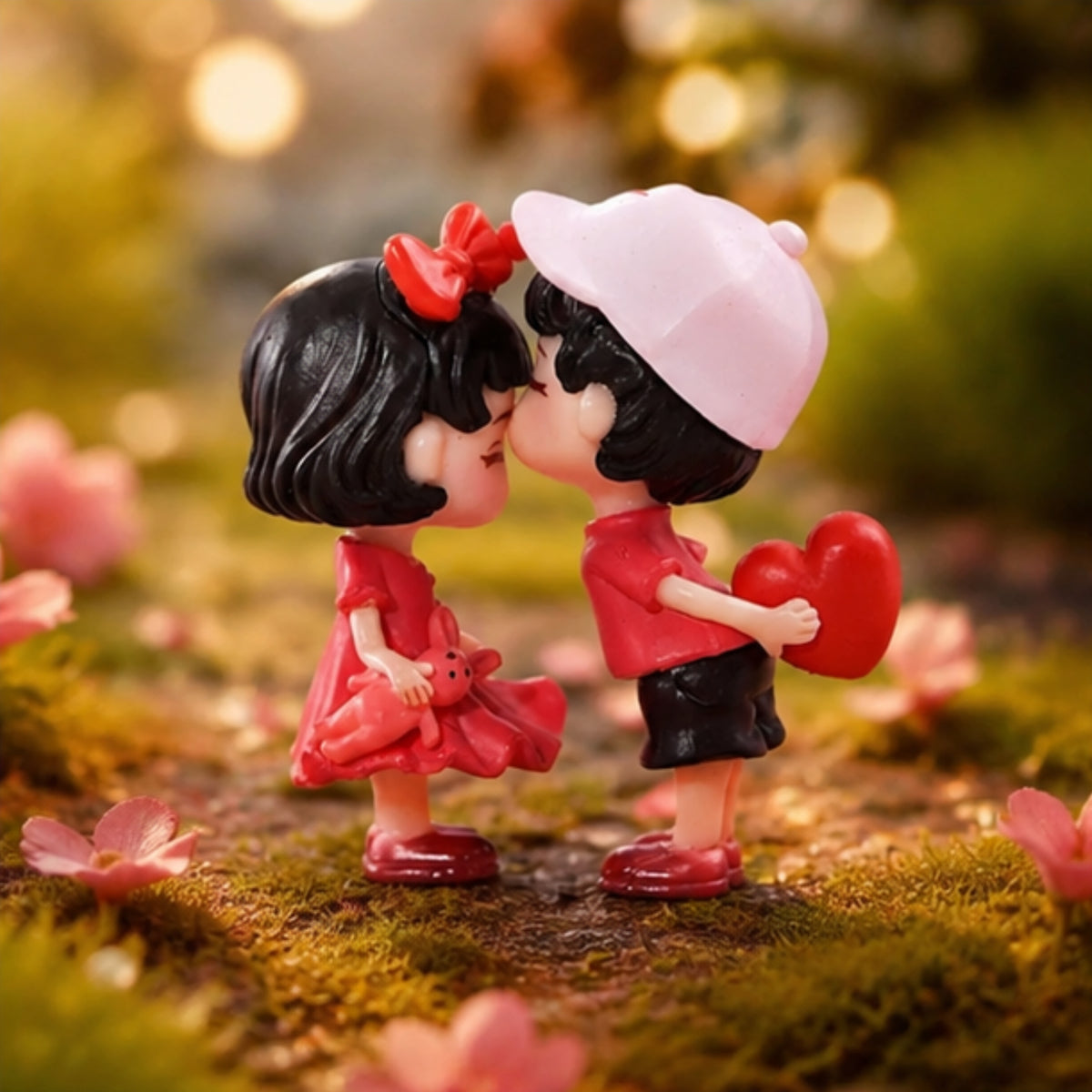 Forehead Kissing Couple Miniature
