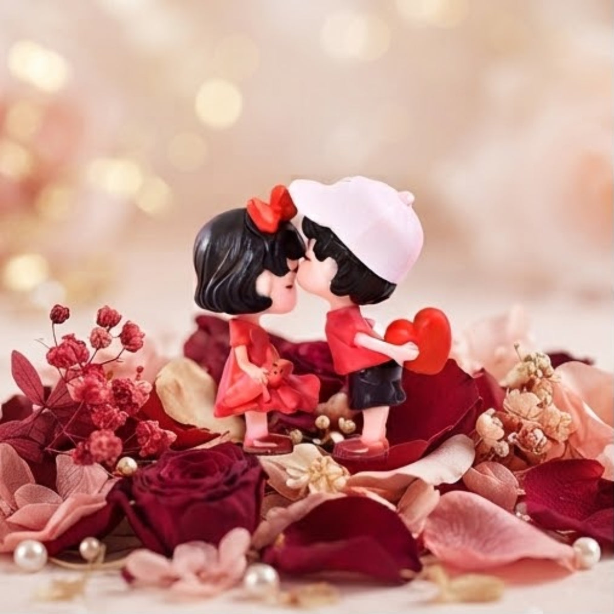 Forehead Kissing Couple Miniature