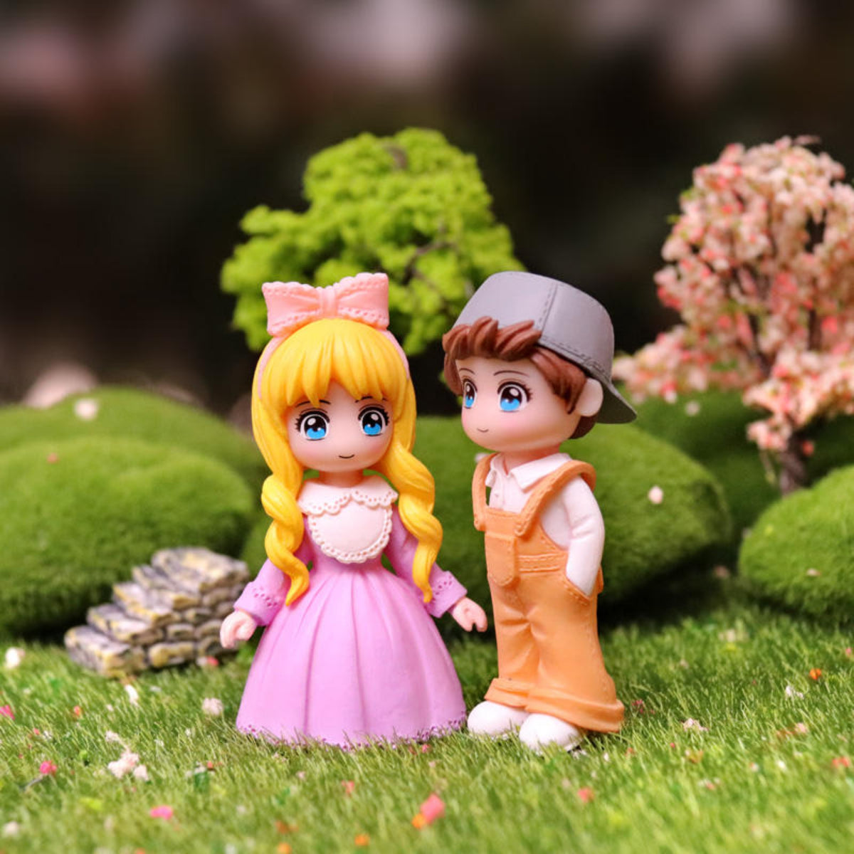 Dungaree Boy Couple Miniature