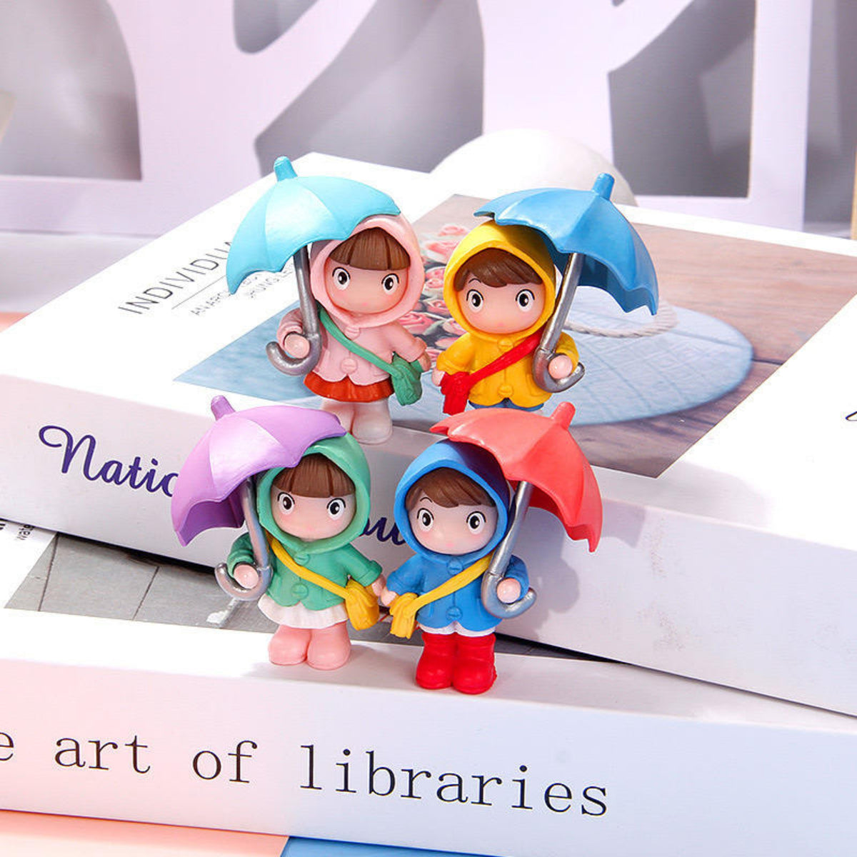 Umbrella Couple Miniature