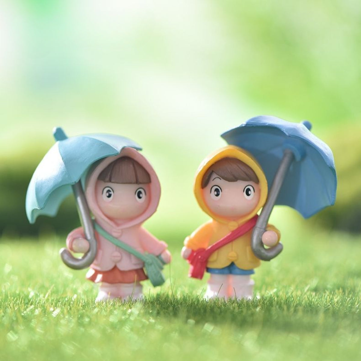 Umbrella Couple Miniature