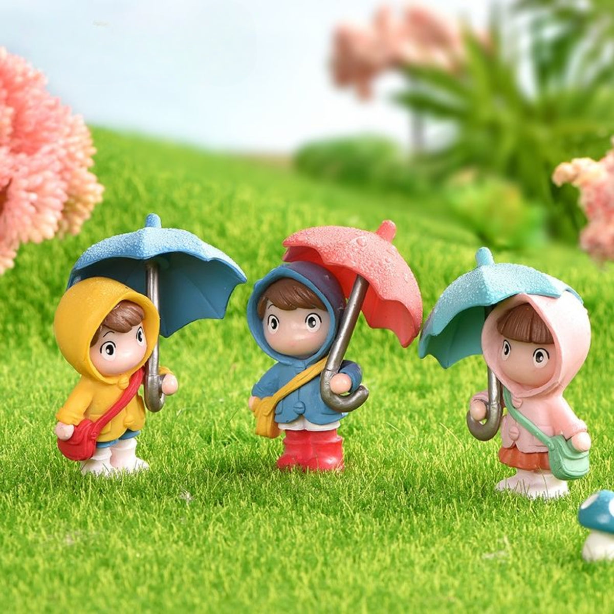 Umbrella Couple Miniature