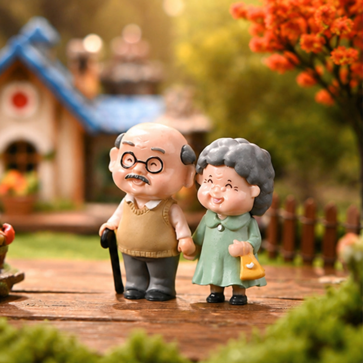 Cute Old Grandparents Miniature