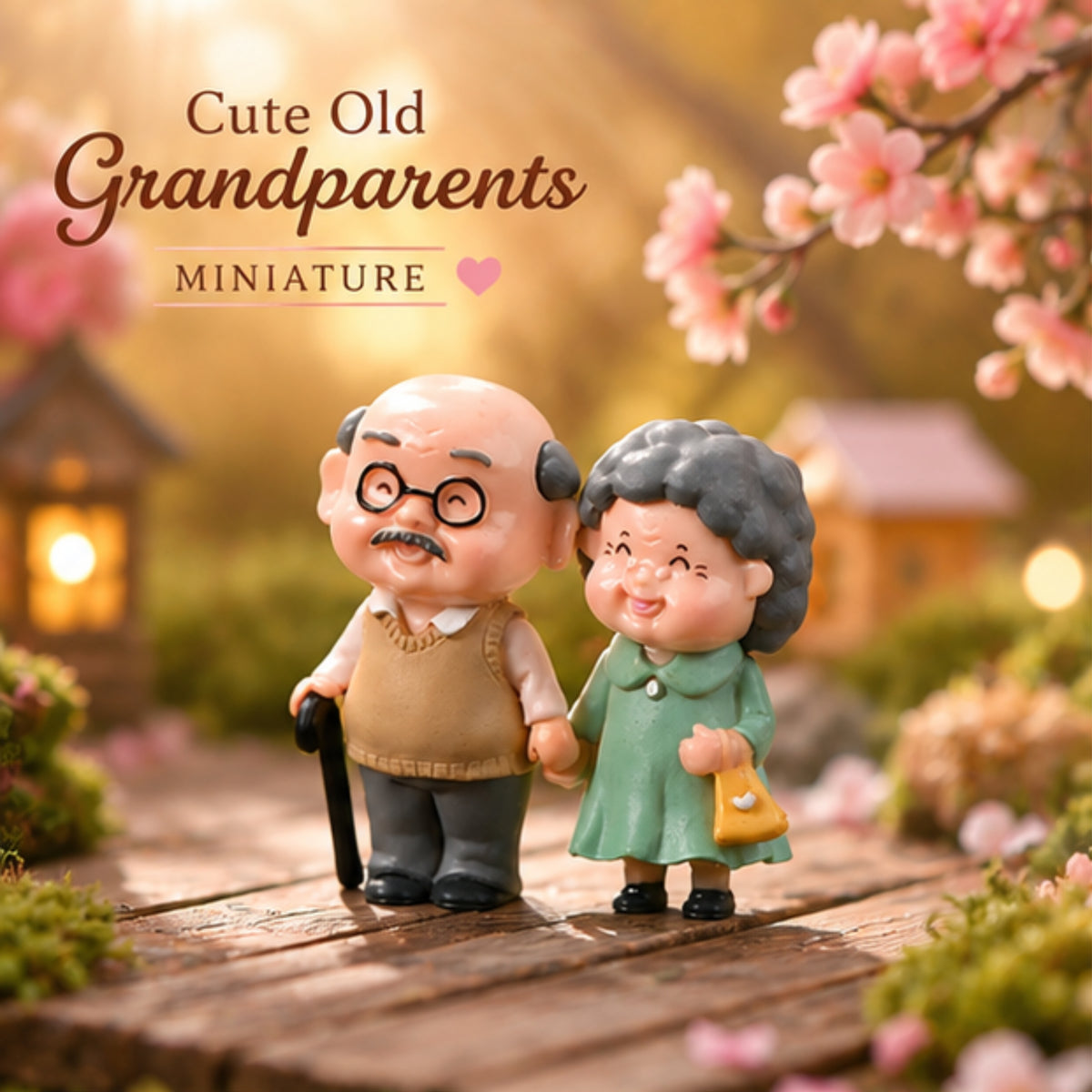 Cute Old Grandparents Miniature