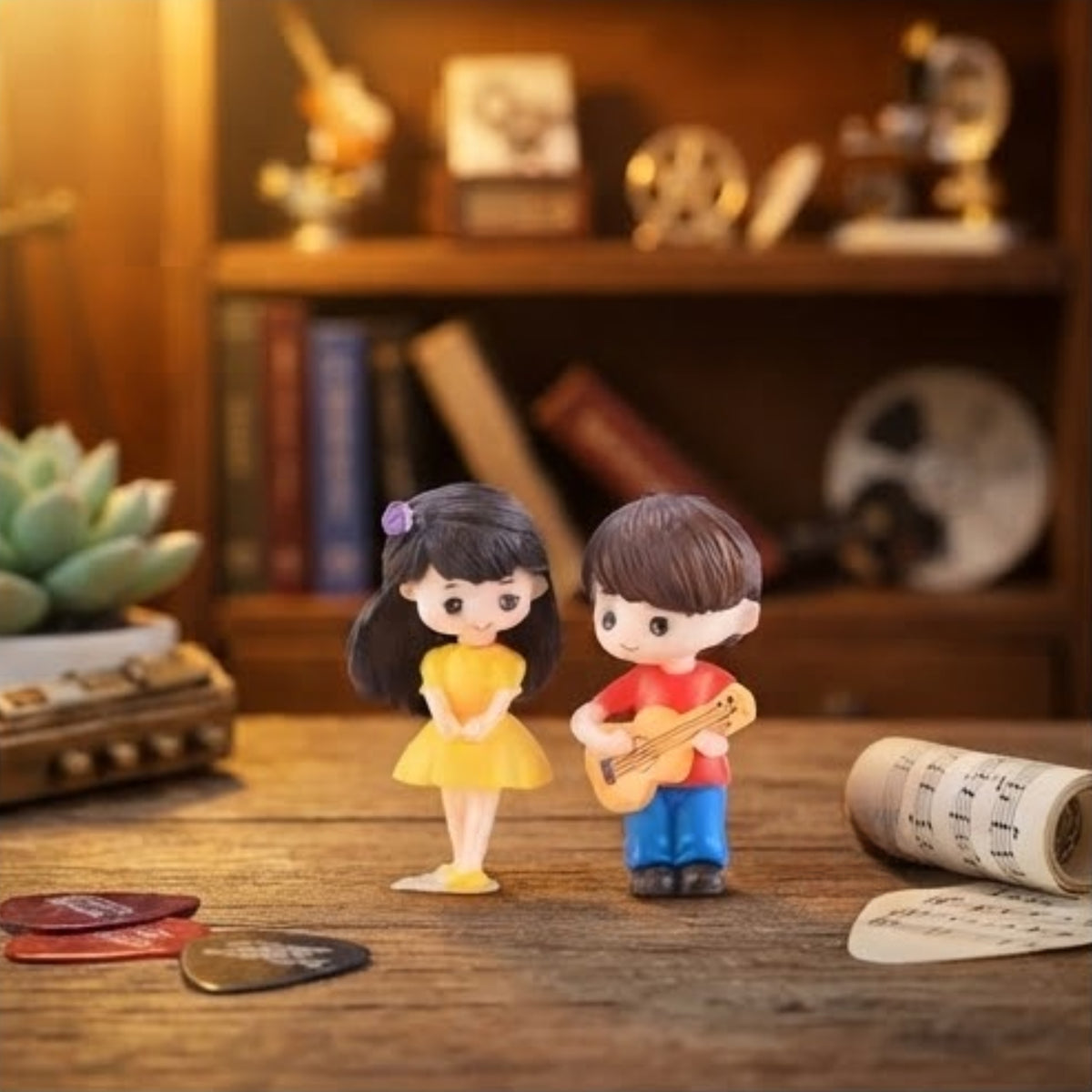 Guitar Couple Miniature Set