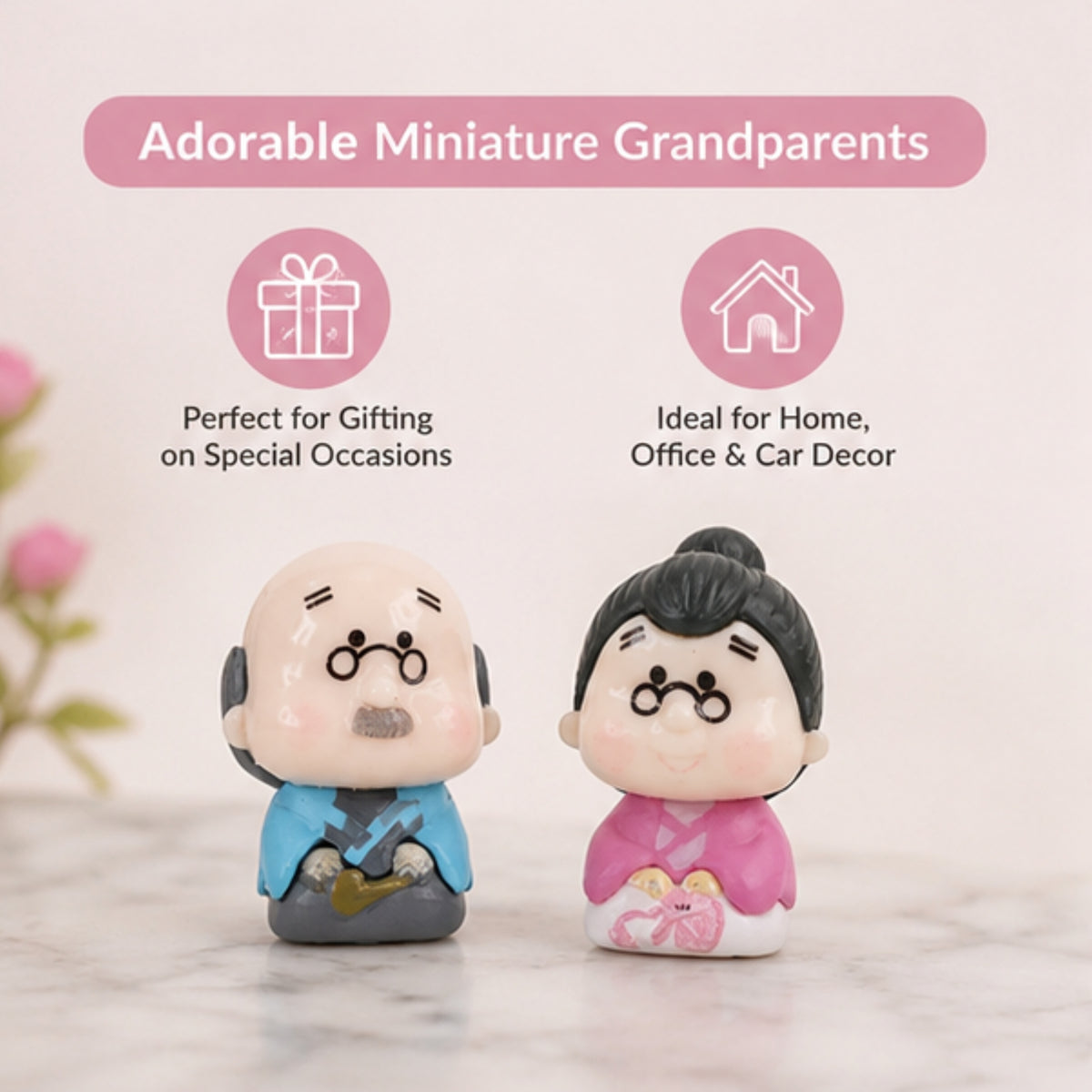 Sitting Grandparents Miniature Set