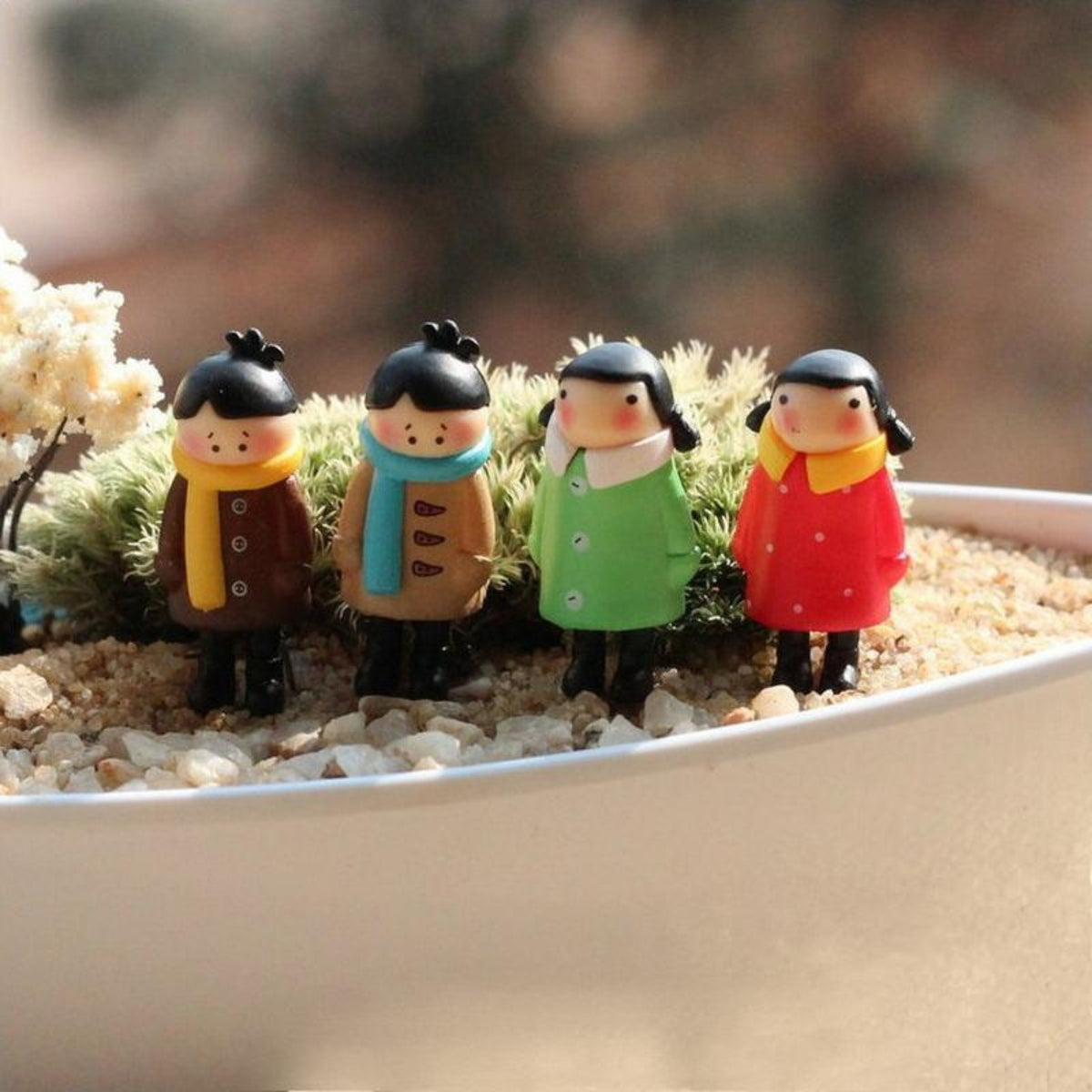 Winter Muffler Couple Miniature (4pc)