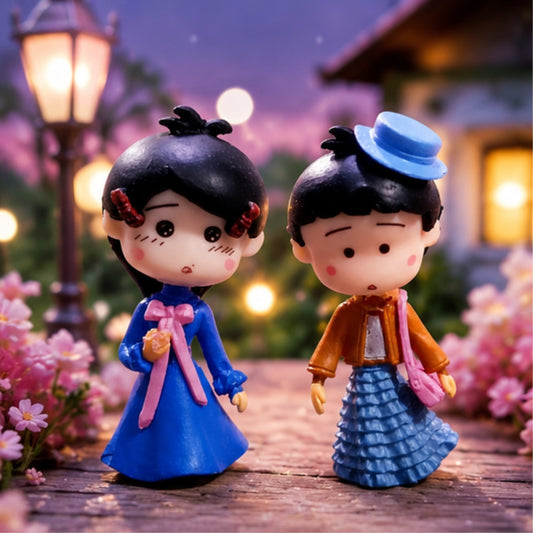 Doll Style Couple Miniature (Blue)