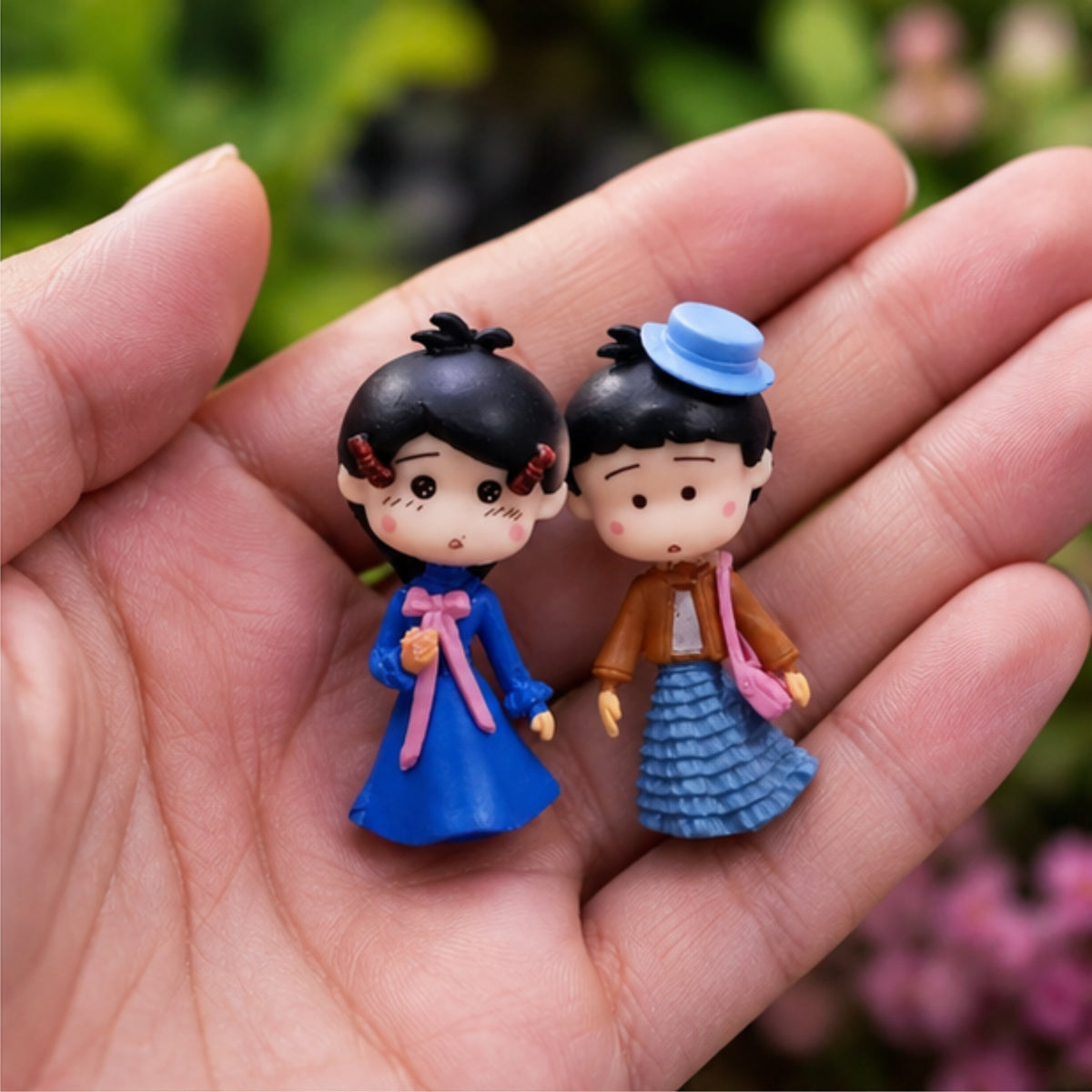 Doll Style Couple Miniature (Blue)