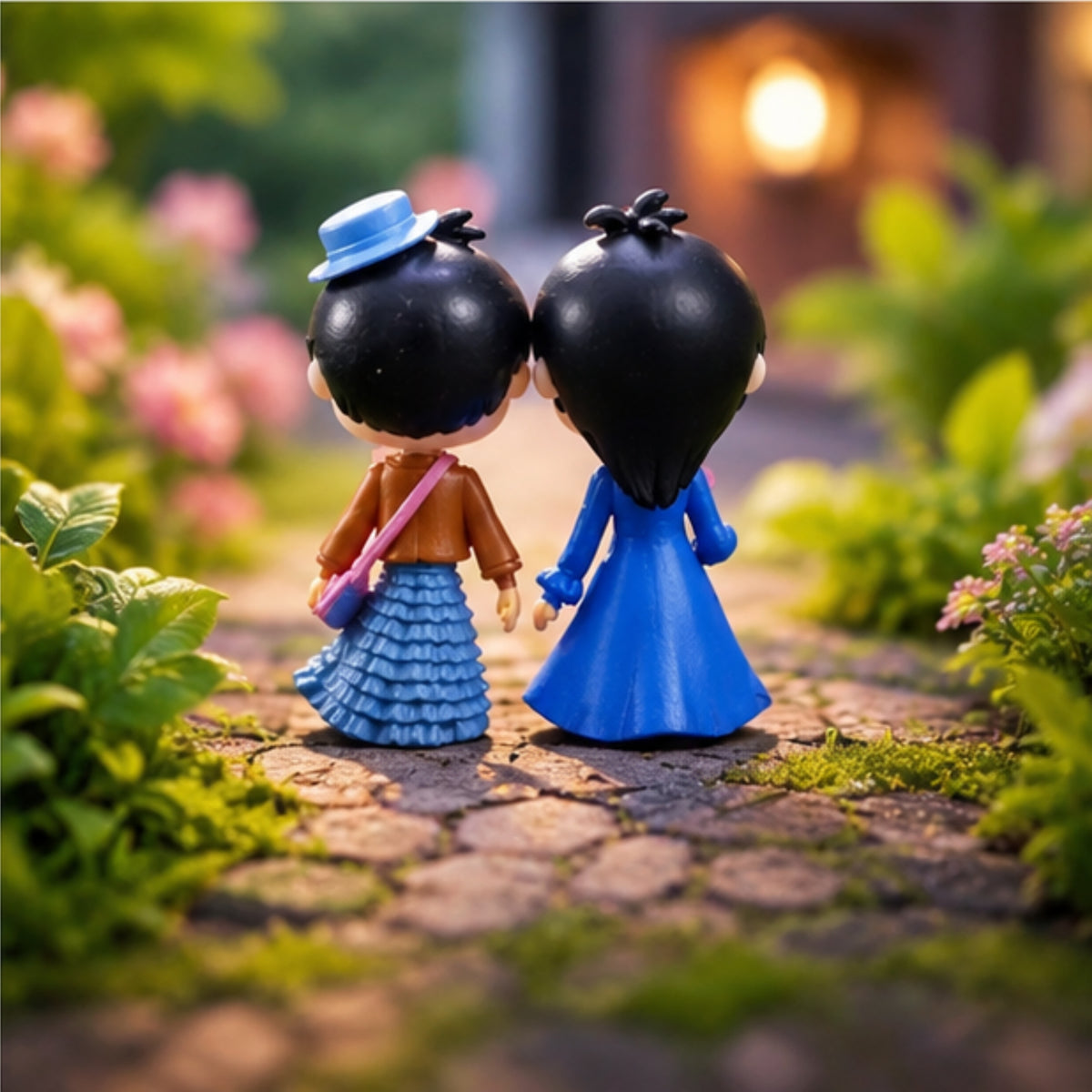 Doll Style Couple Miniature (Blue)