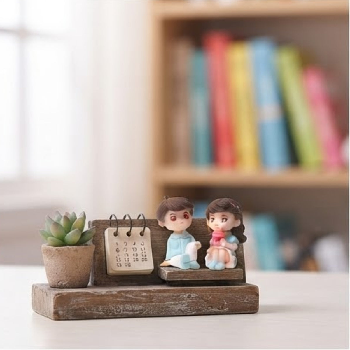 Sitting Couple Miniature Figurine