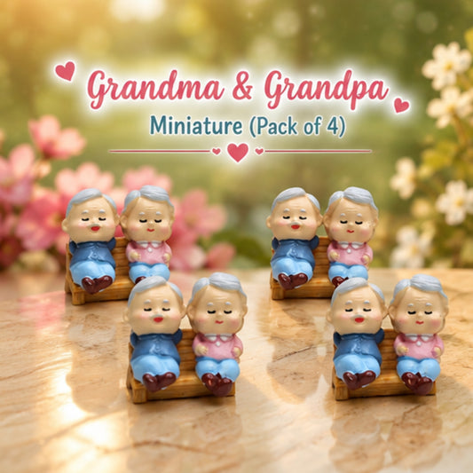 Grandma & Grandpa Miniature (Pack of 4)