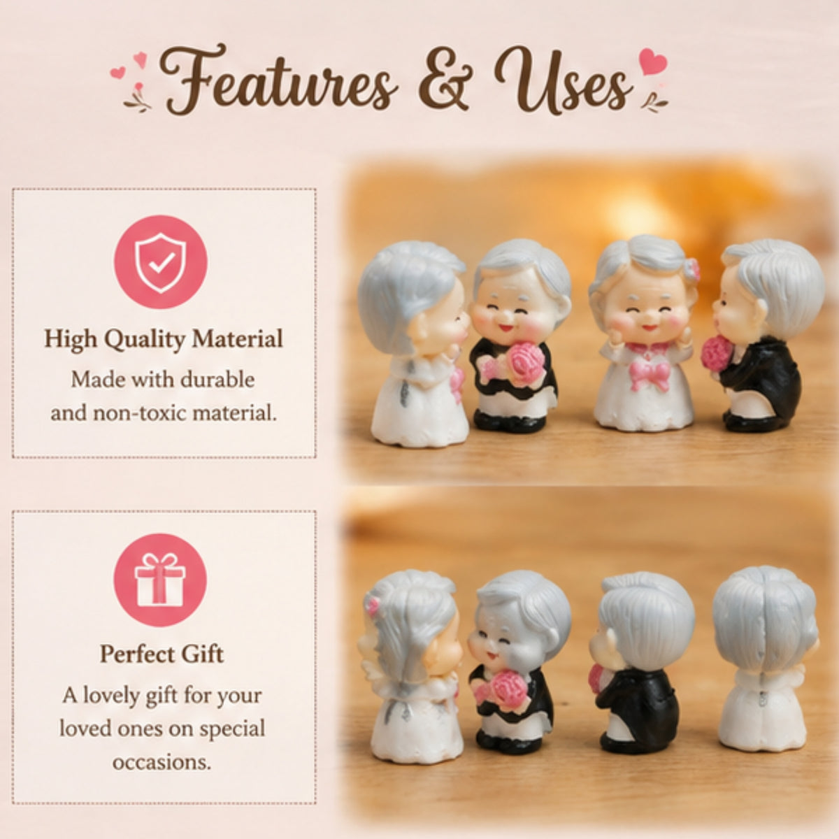 Old Couple Miniature (Pack of 4)