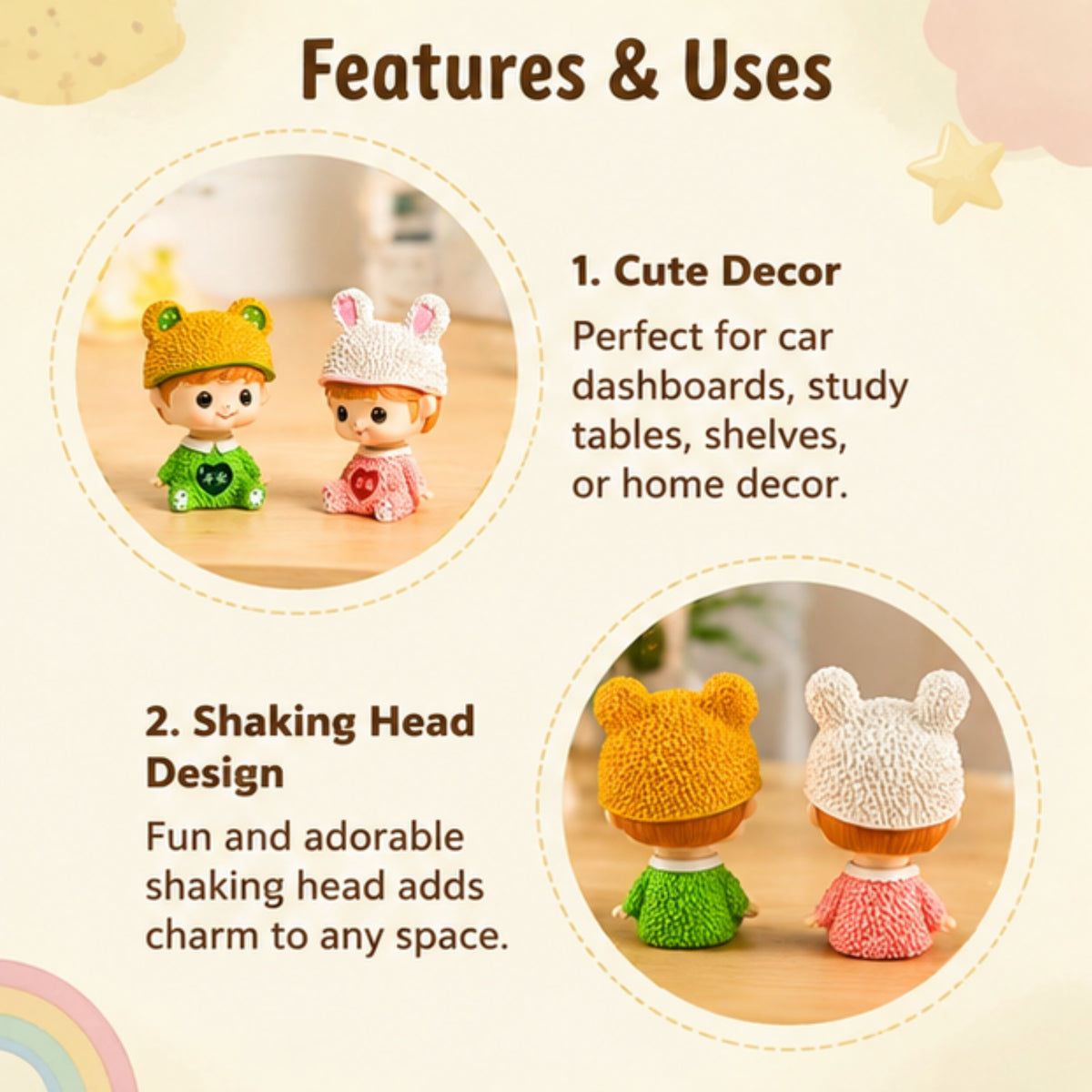 Shaking Head Couple Ornament