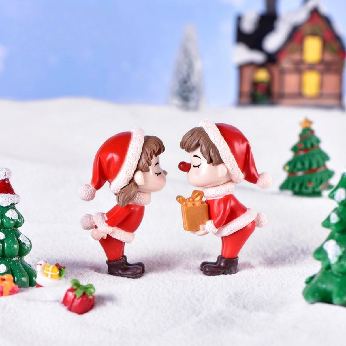 Christmas Couple Miniature Set