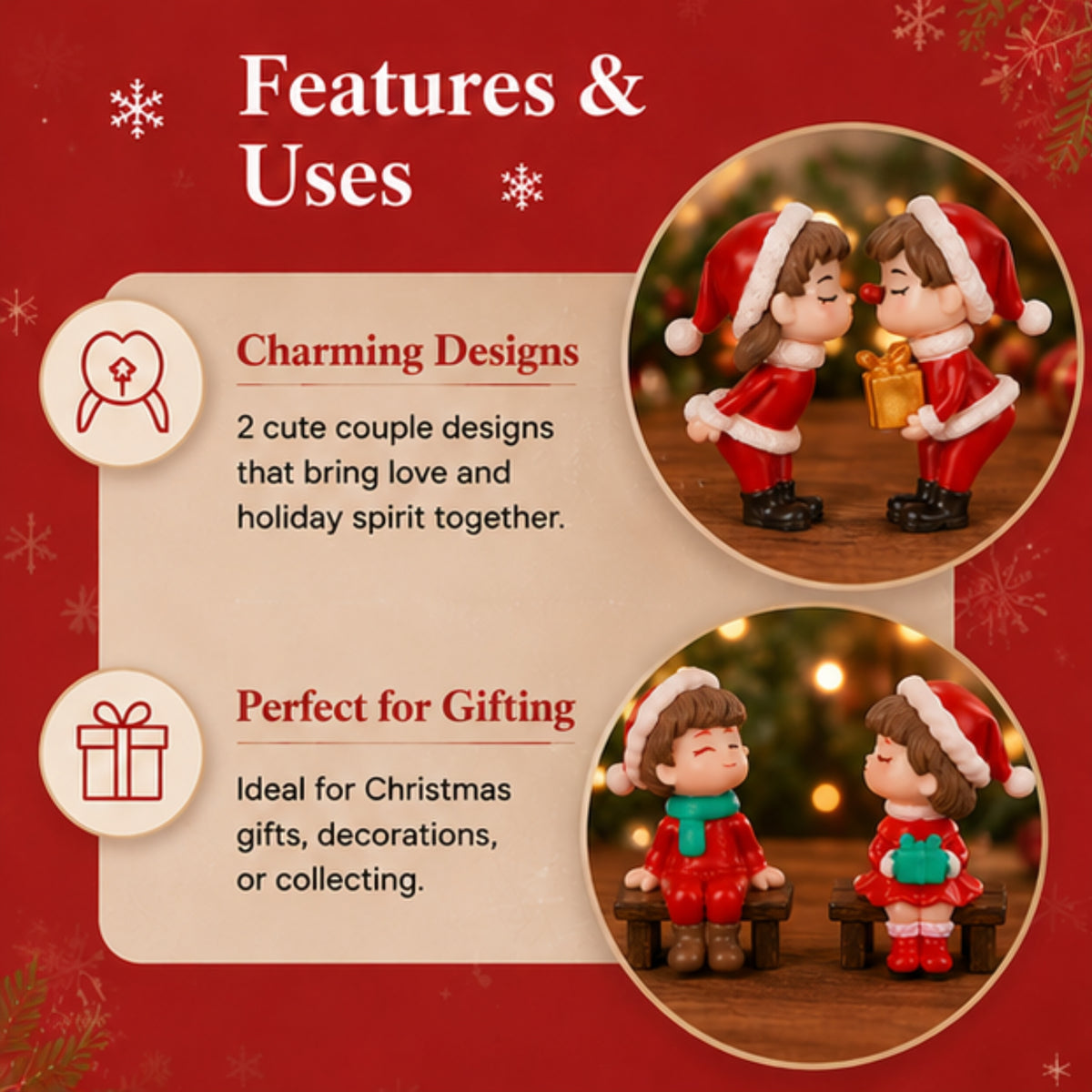 Christmas Couple Miniature Set