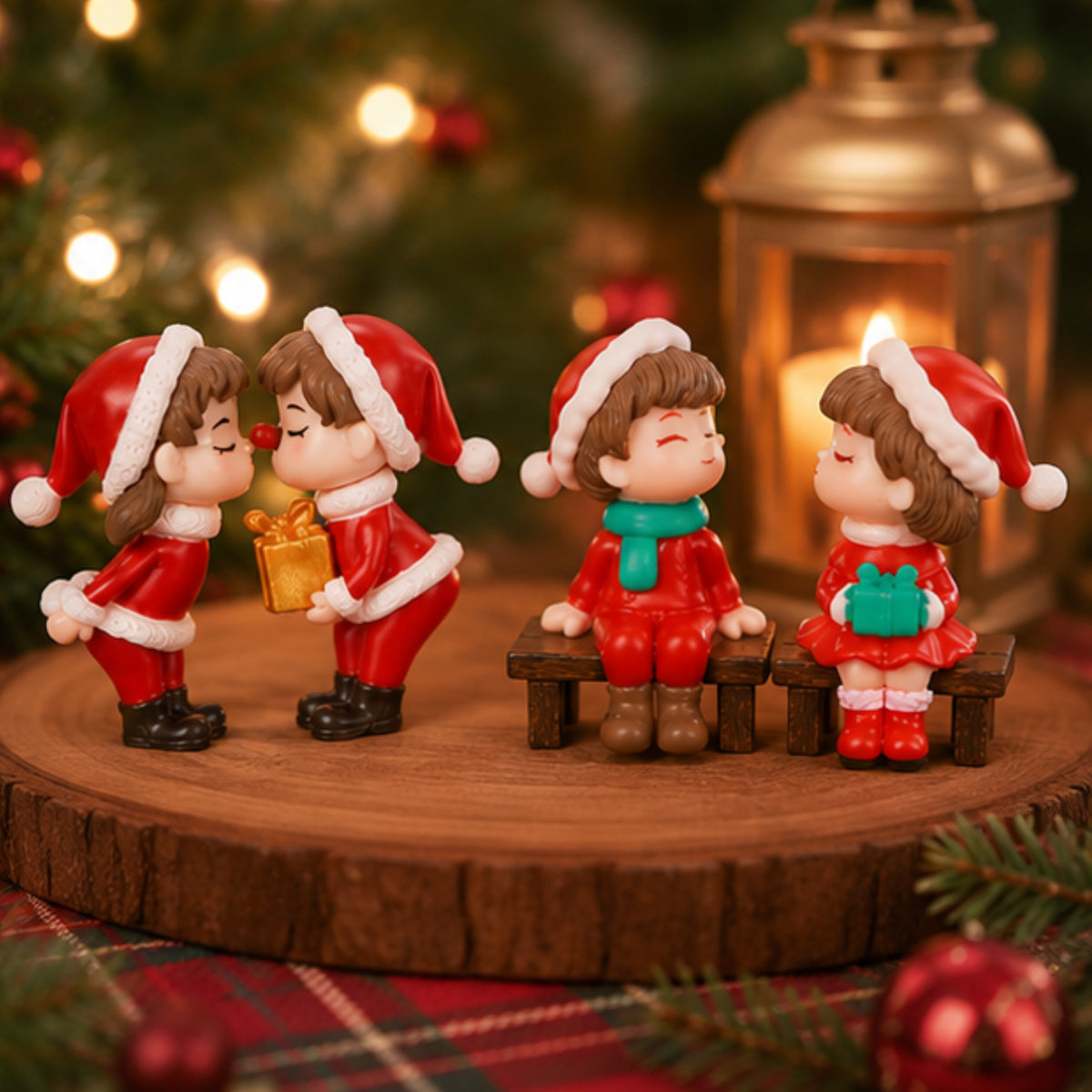 Christmas Couple Miniature Set