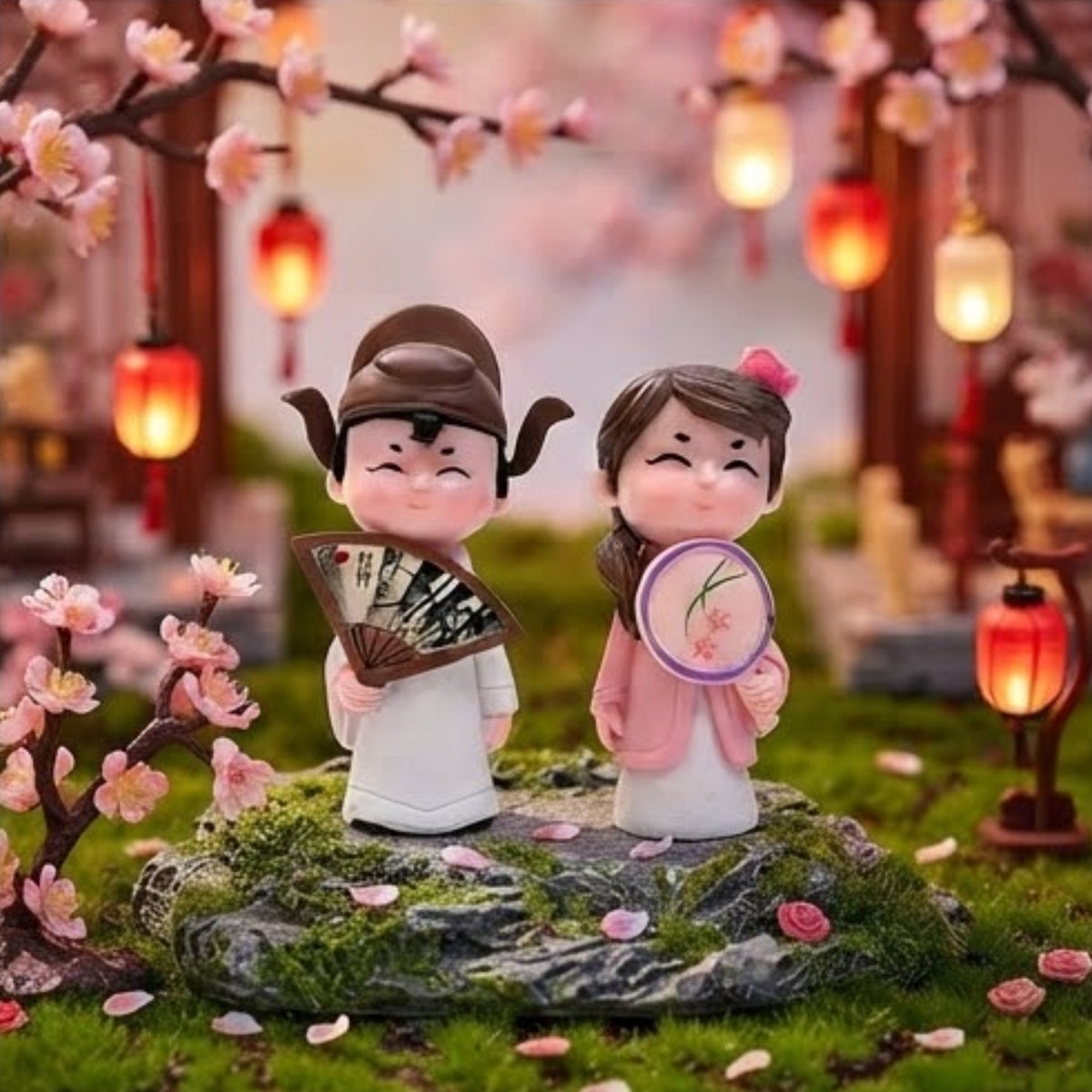 Sweetheart Couple Miniature Statues