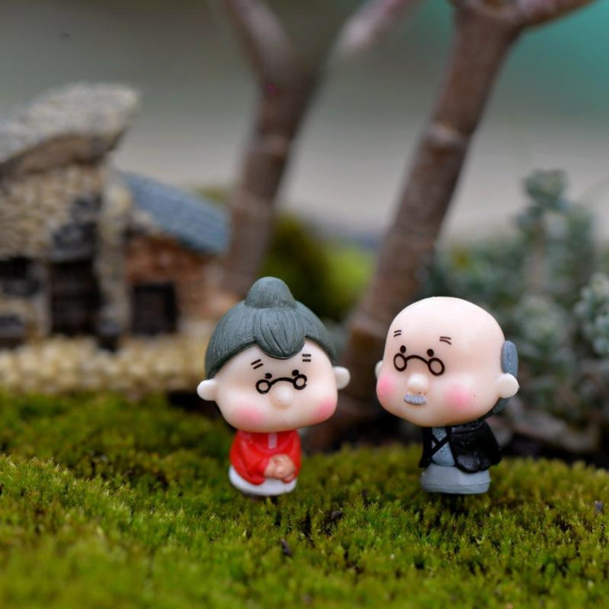 Grandparents Miniature Statues