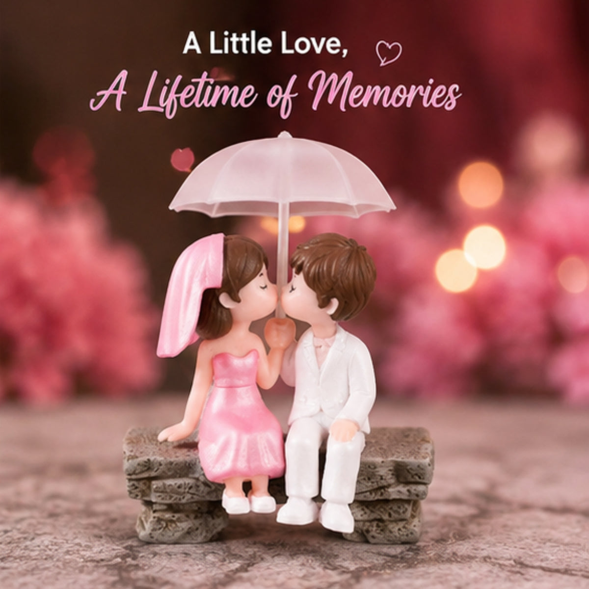 Romantic Couple Miniature Statue