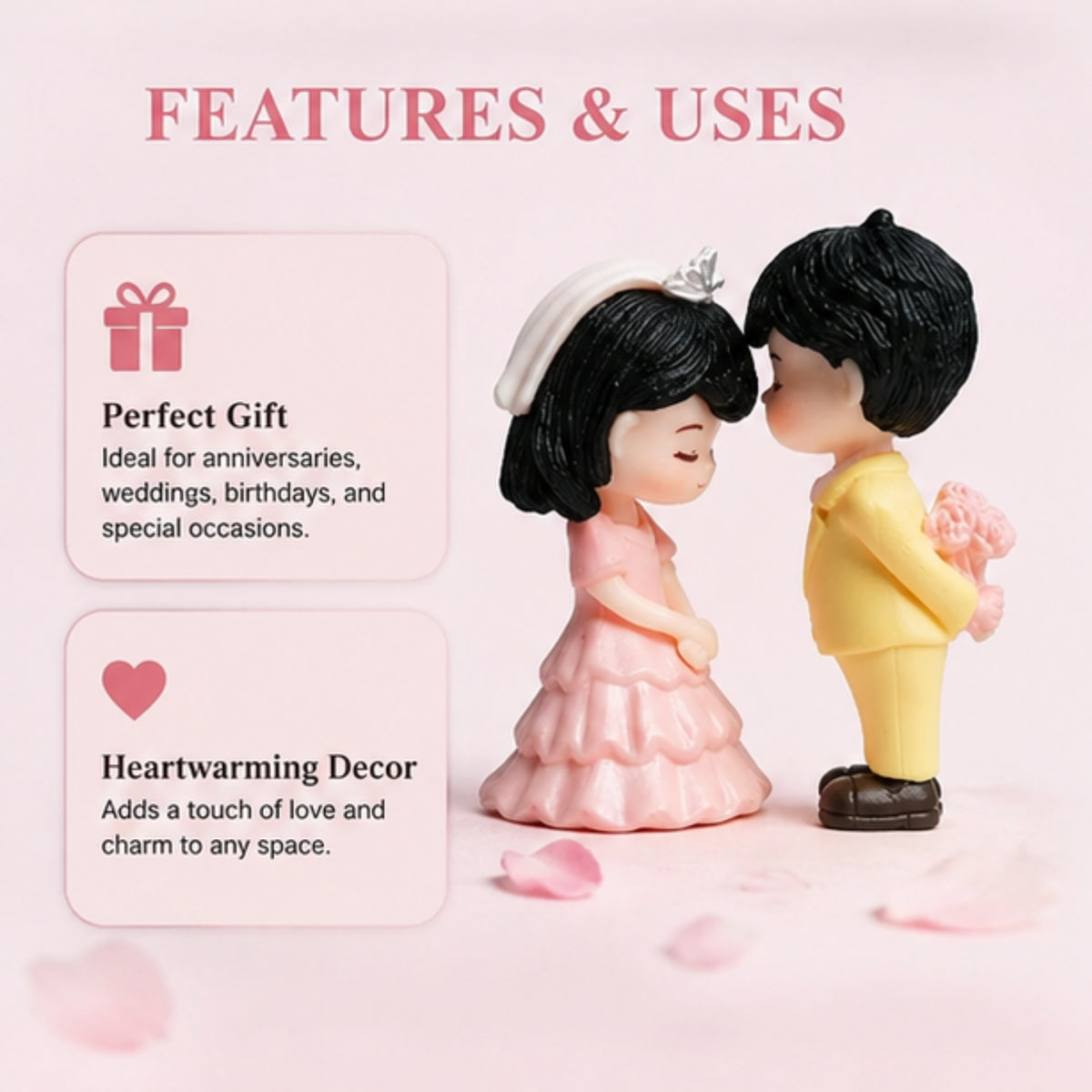 Forehead Kissing Couple Figurine