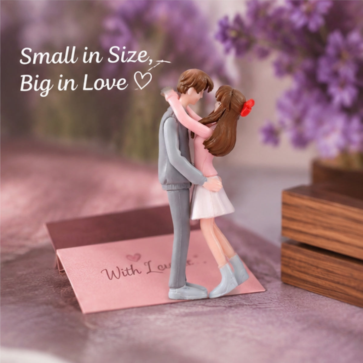 Loving Couple Miniature (Pink)