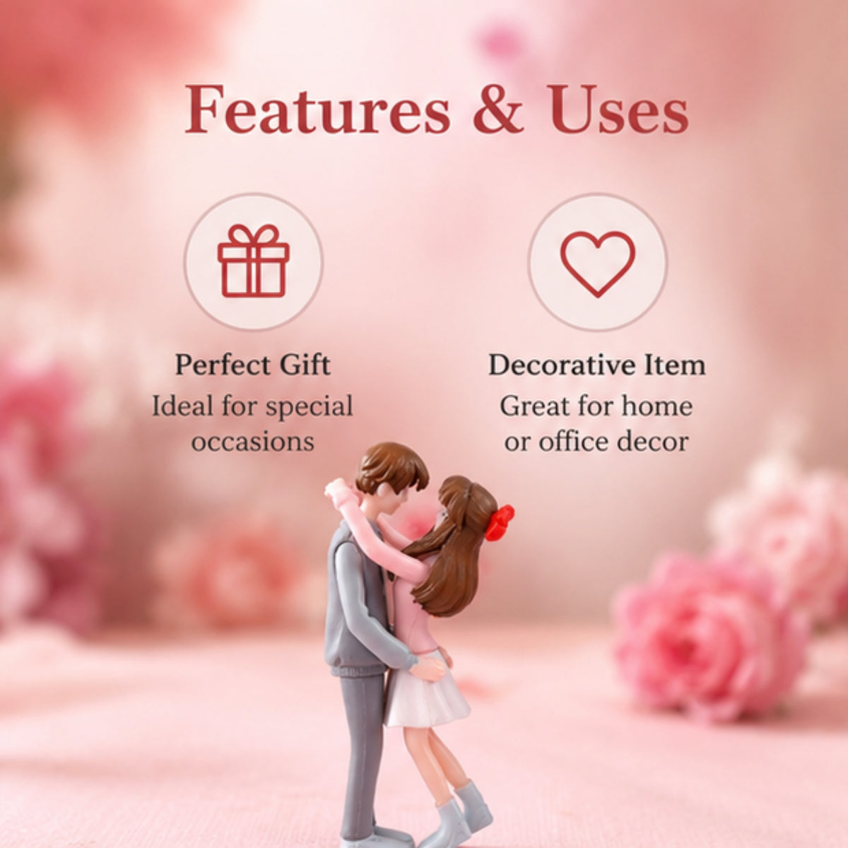 Loving Couple Miniature (Pink)