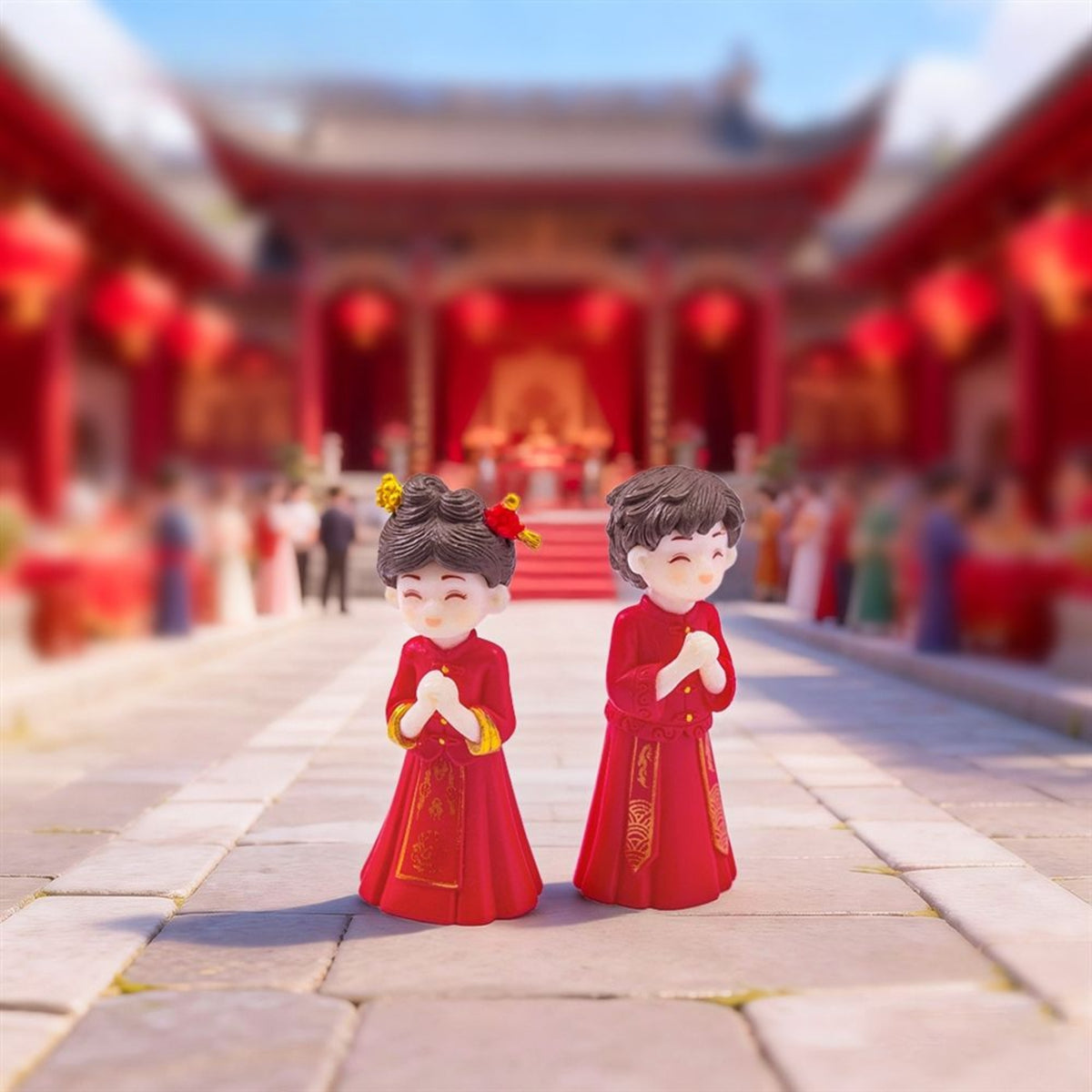 Chinese Wedding Couple Dolls