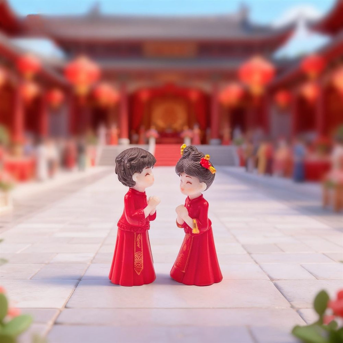 Chinese Wedding Couple Dolls