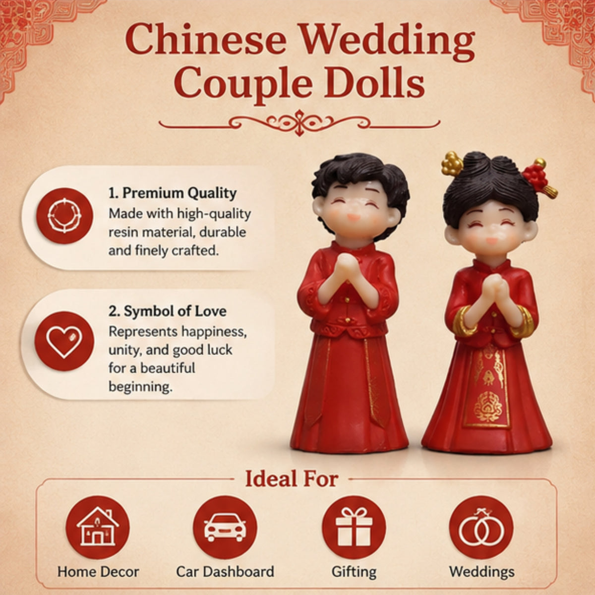 Chinese Wedding Couple Dolls