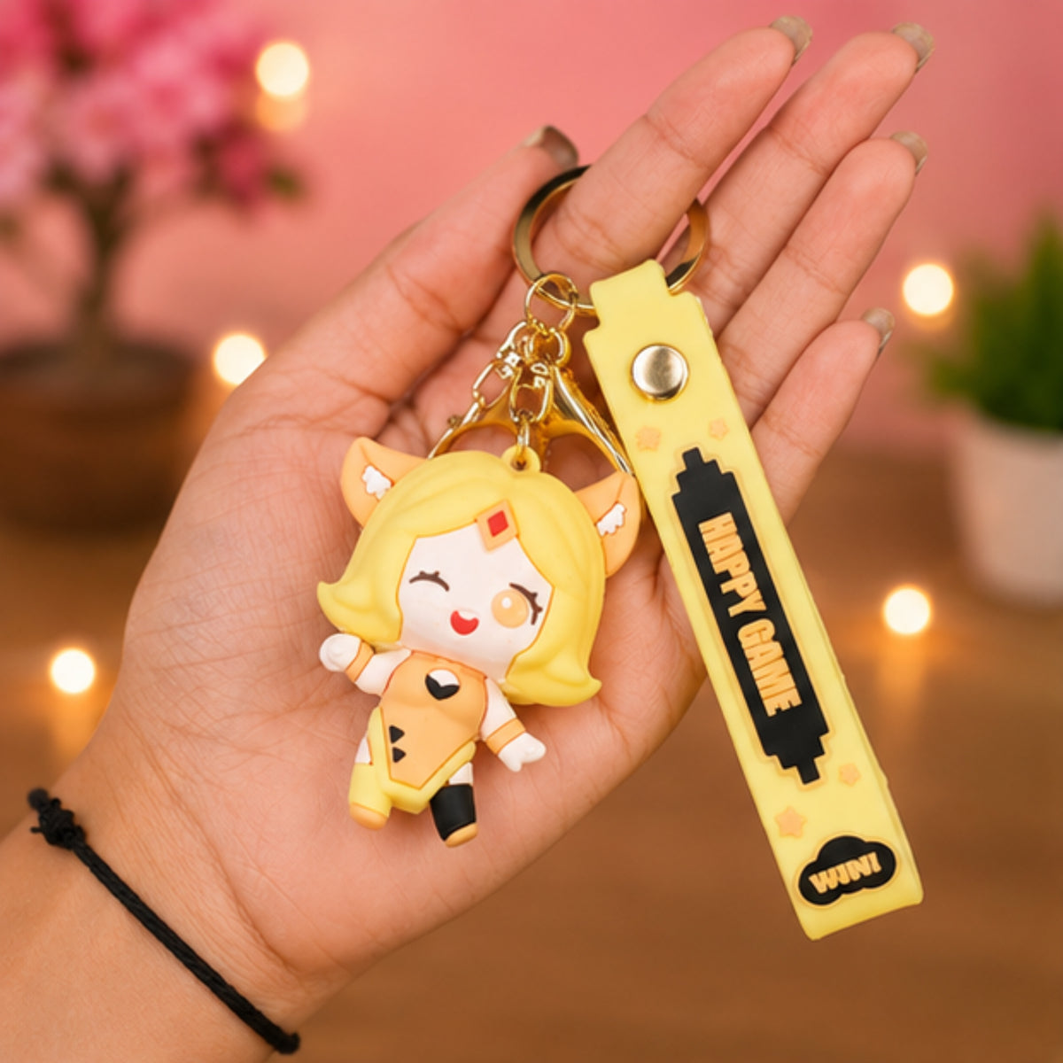 Cartoon Keychain with Band