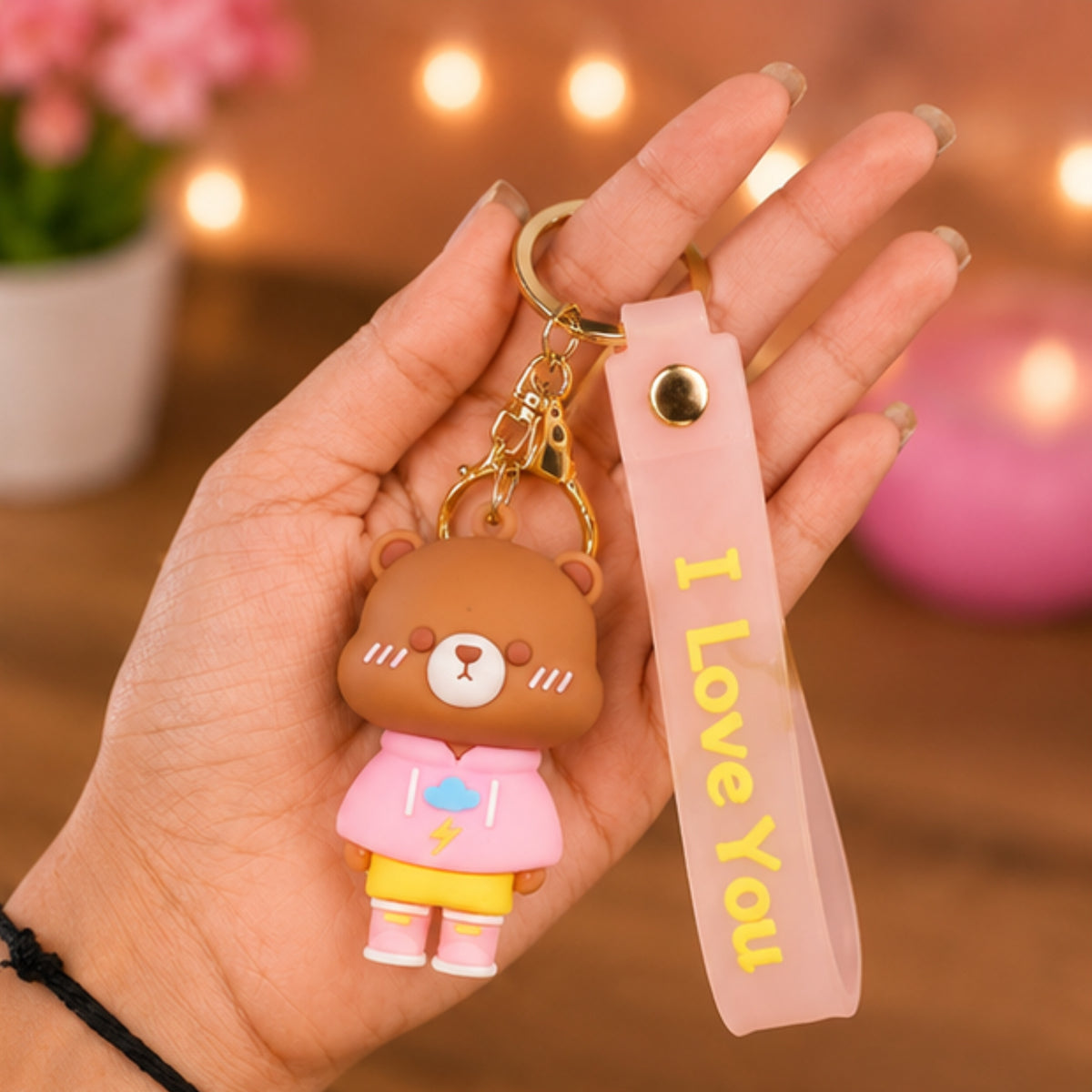 Cartoon Keychain with Band