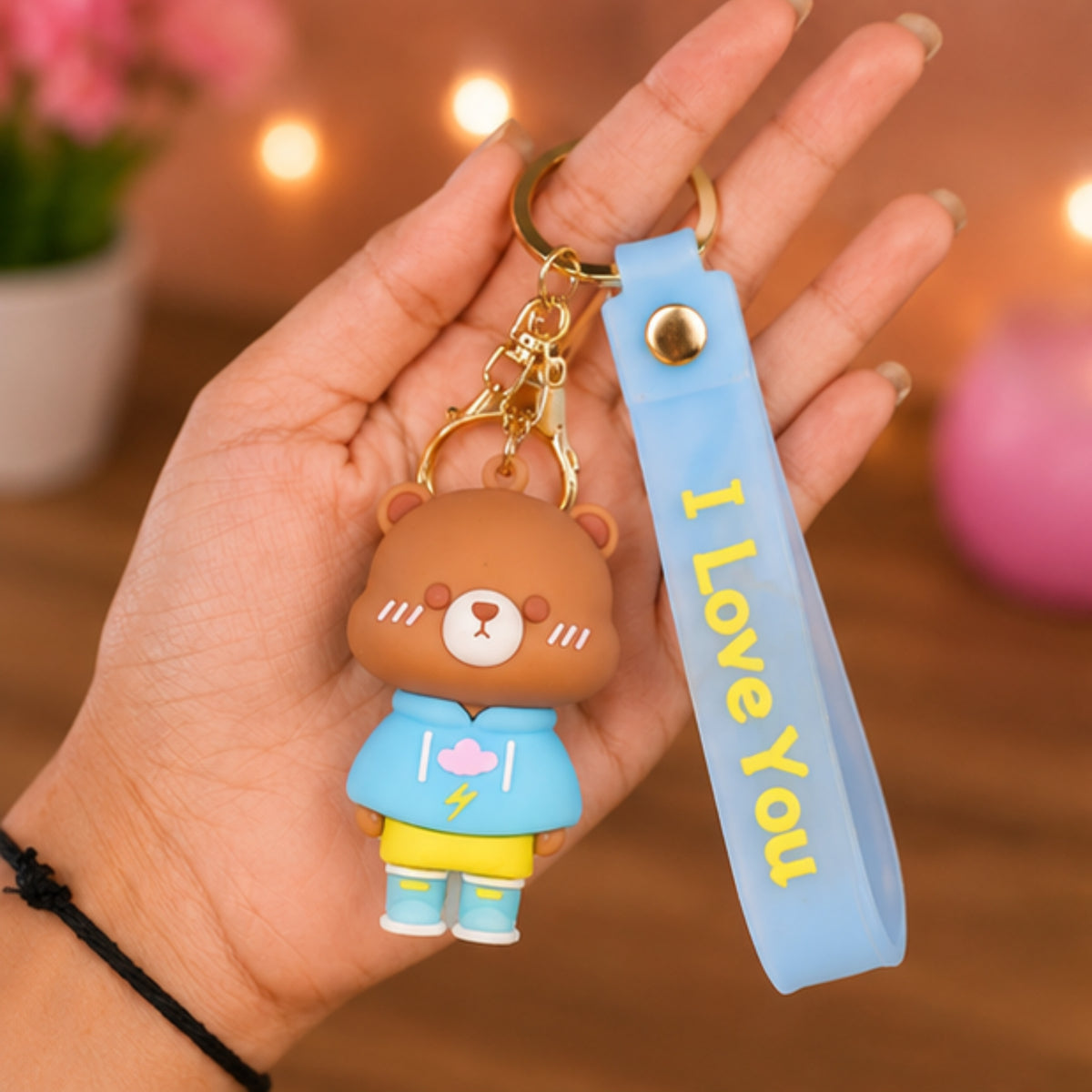 Cartoon Keychain with Band