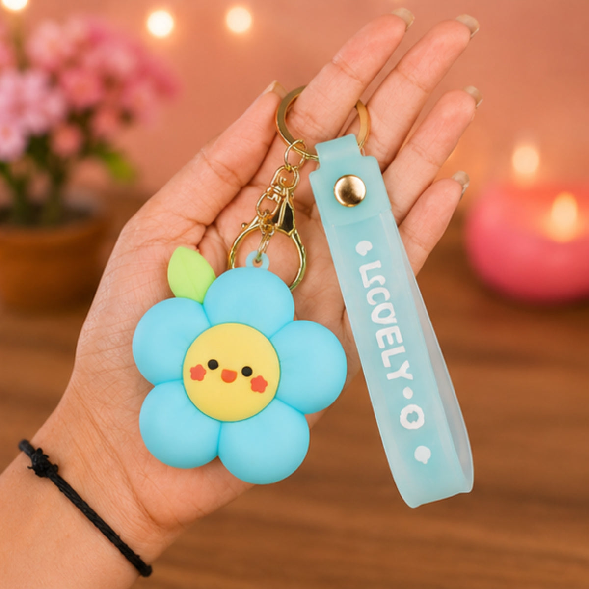 Cartoon Keychain with Band