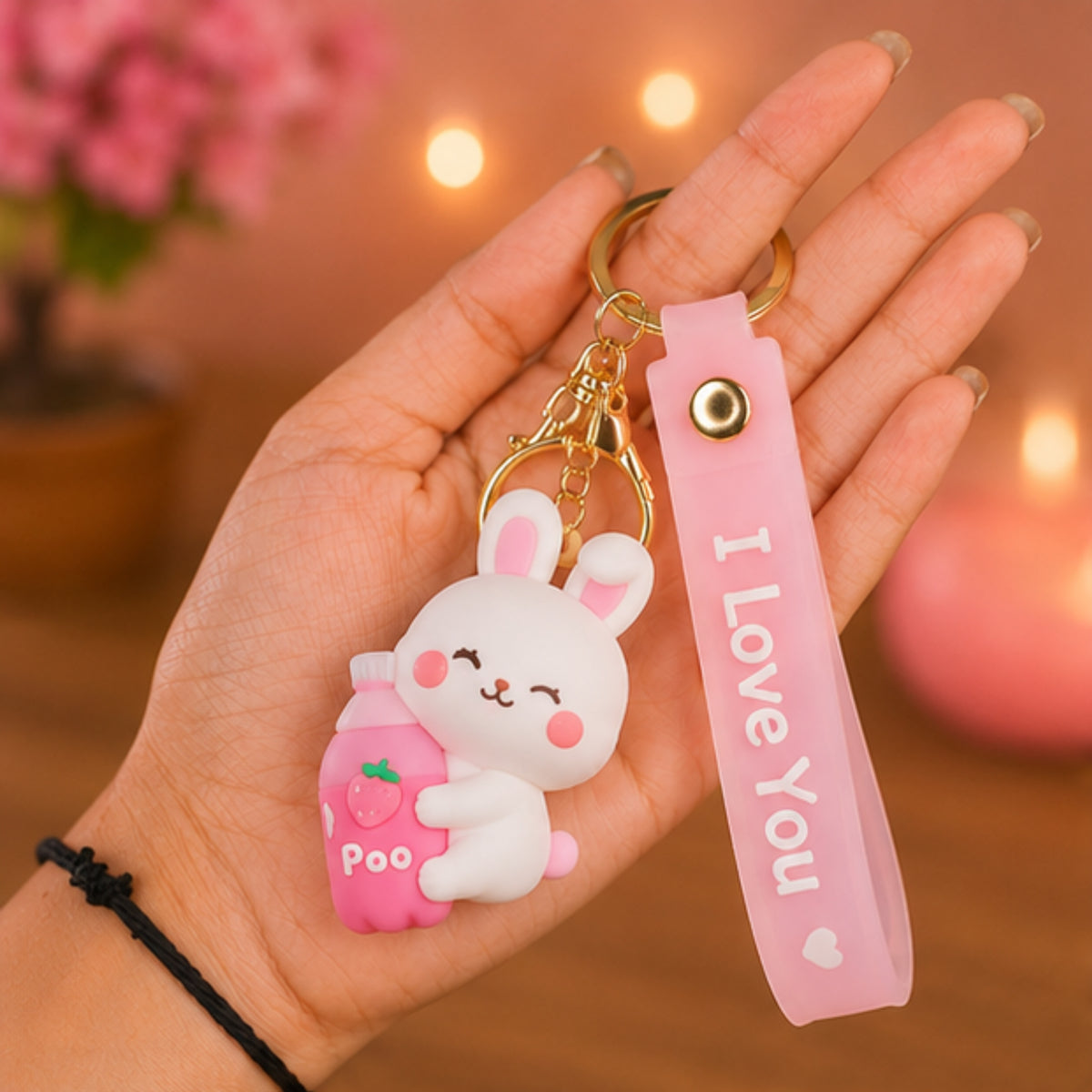 Cartoon Keychain with Band