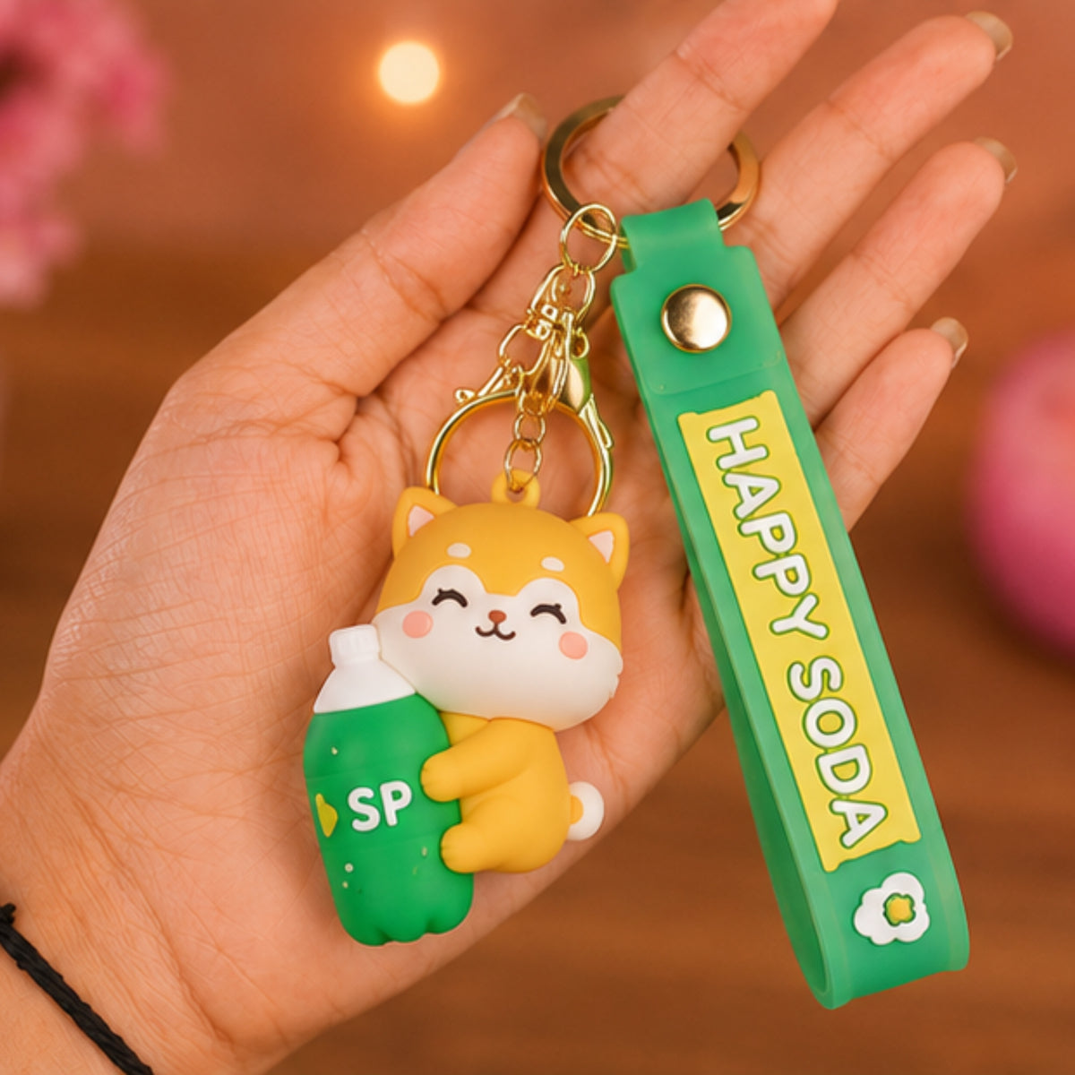 Cartoon Keychain with Band