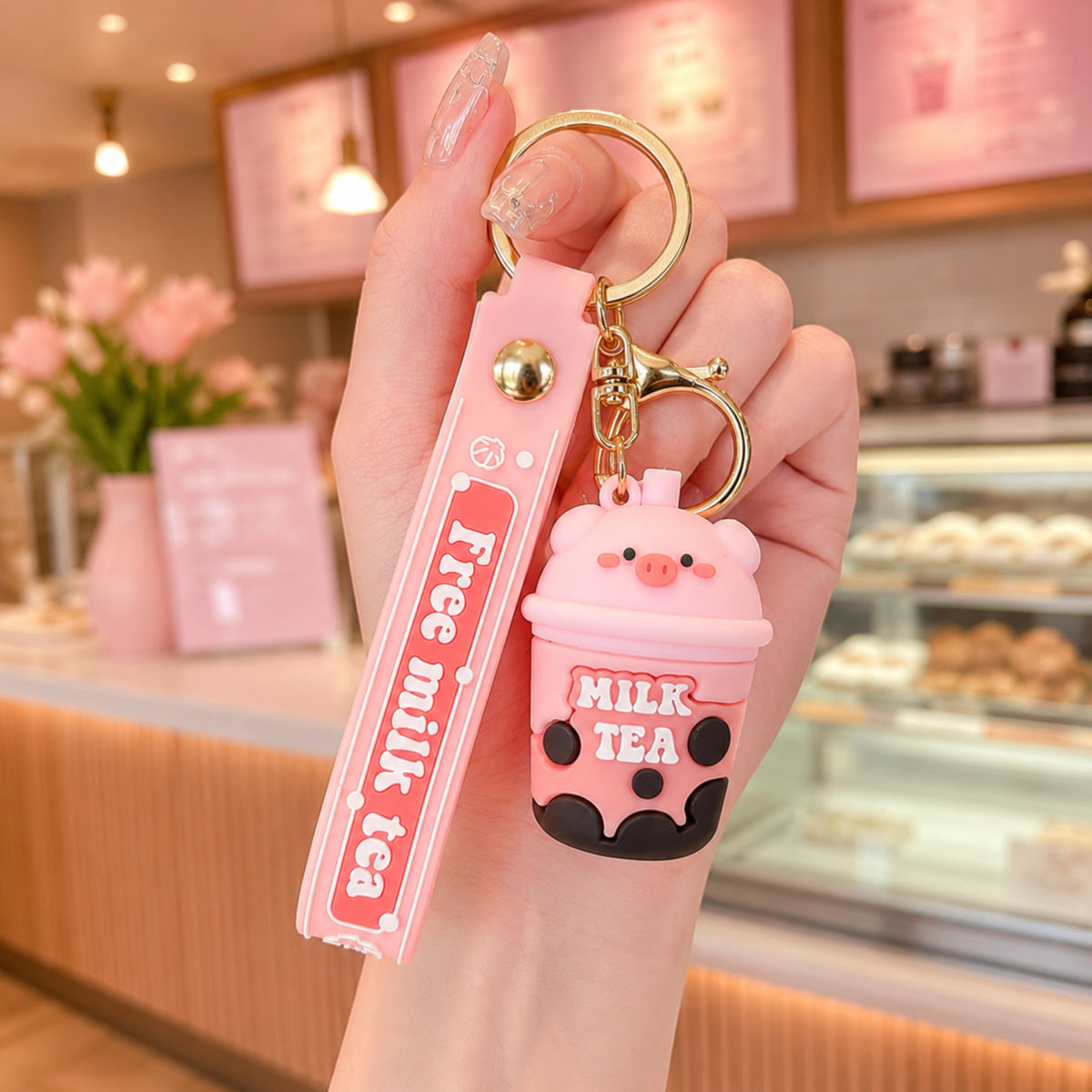 Milk Tea Keychain