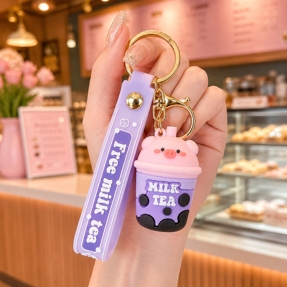 Milk Tea Keychain
