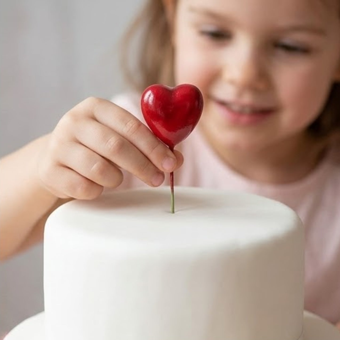 Mini Heart Balloon Cake Topper