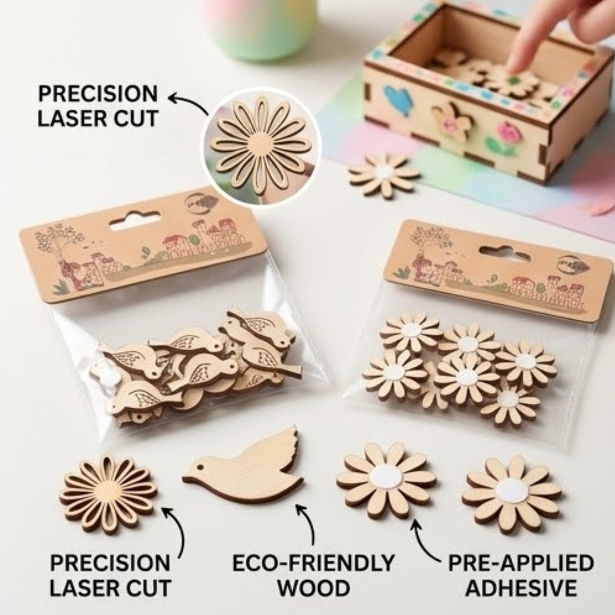 Wood Shape Charms