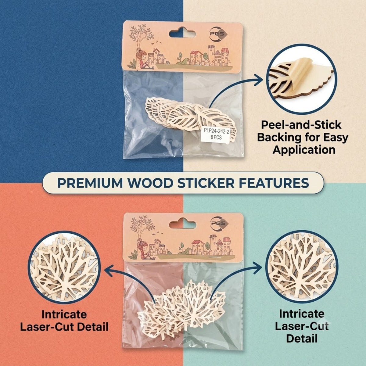 Wood Shape Charms