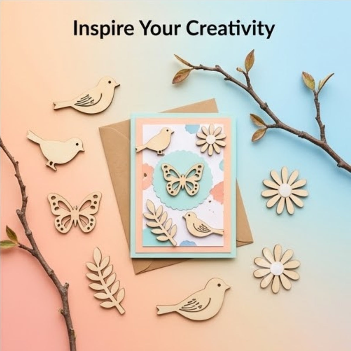 Wood Shape Charms