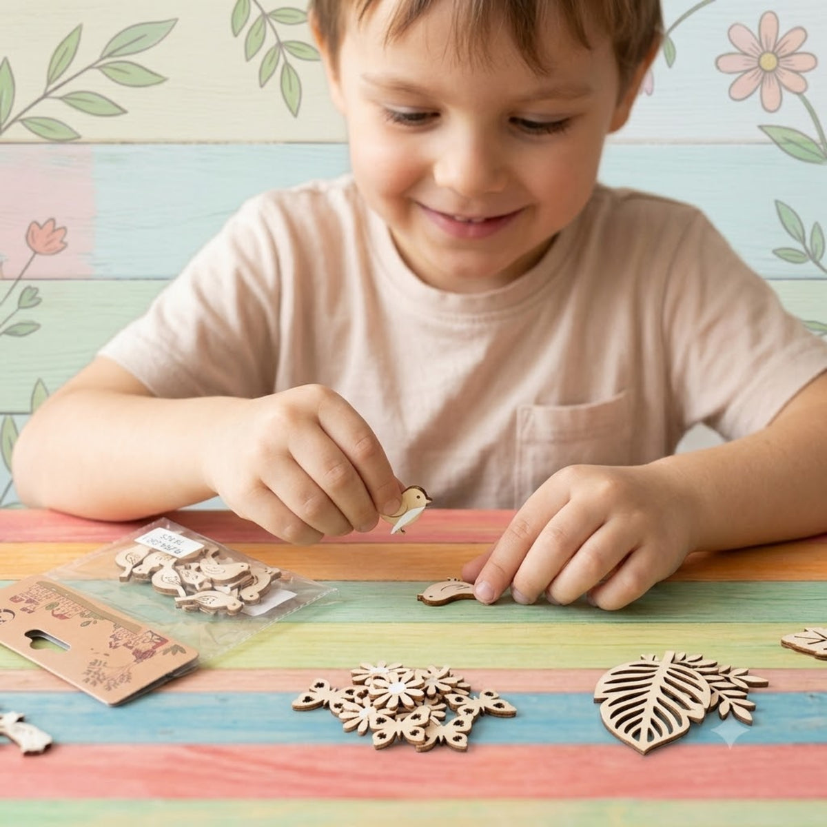 Wood Shape Charms