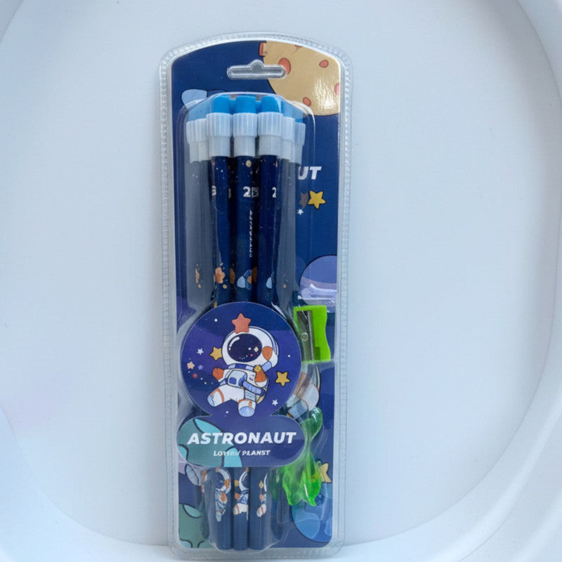 Doodle Pencil Set of 12 - Astronaut Blue