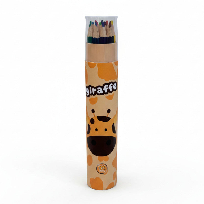 Rainbow Pencil Set 12 Colours - Giraffe