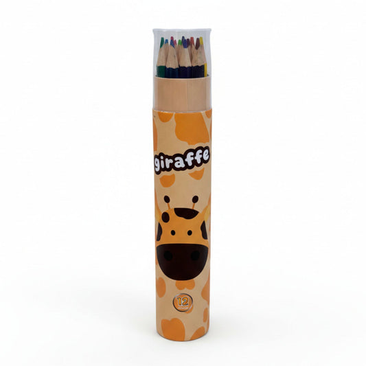 Rainbow Pencil Set 12 Colours - Giraffe