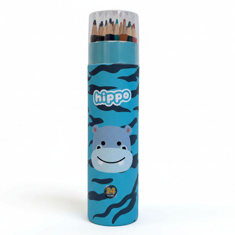 Rainbow Pencil Set 24 Colours - Hippo