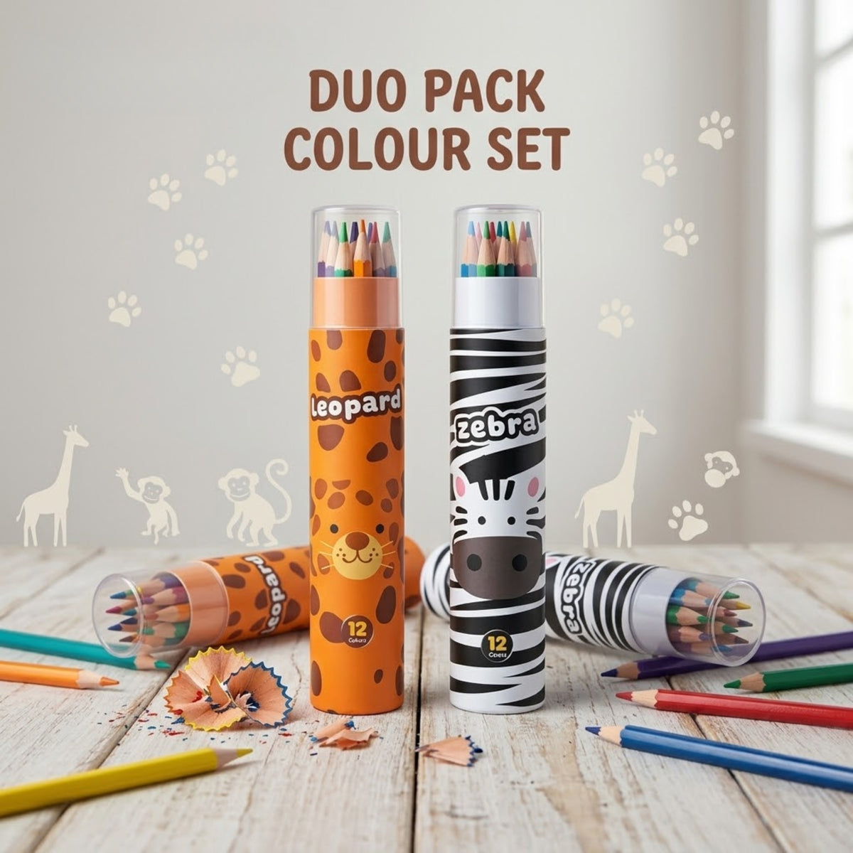 Rainbow Colour Pencil Duo Pack